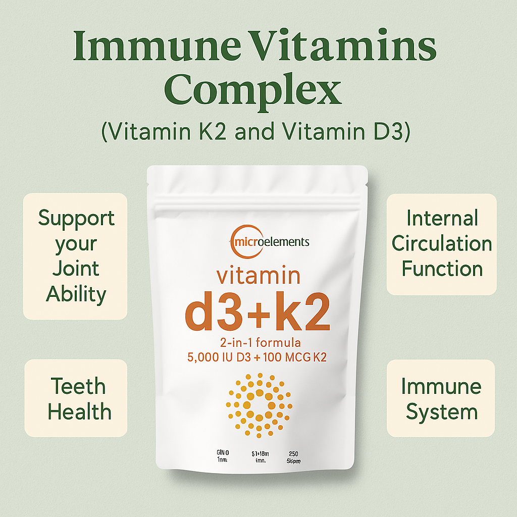 Vitamin D3 + K2 - Supports Wellness