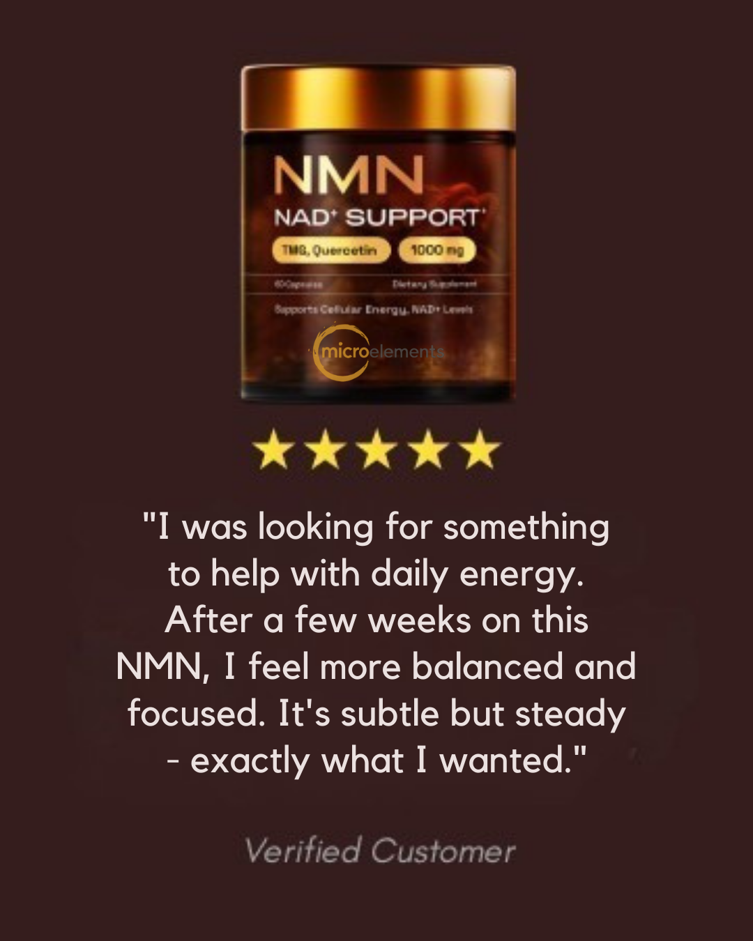 NMN Supplement - Supports Cellular Energy & NAD + Levels